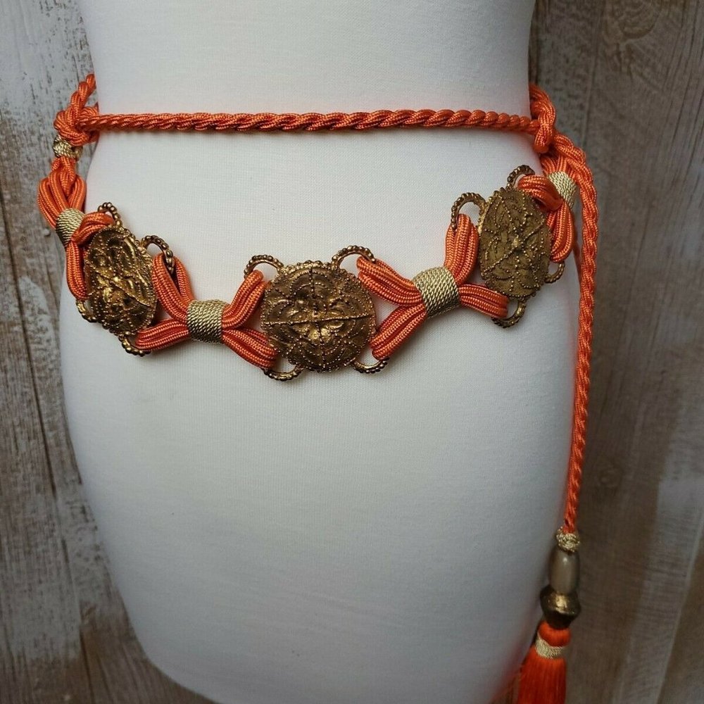 VTG RUNWAY COUTURE YVES SAINT LAURENT Tassel Belt